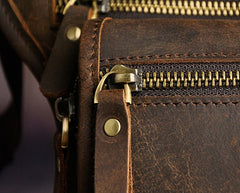 Mens Leather Biker Drop Leg Bag Waist Bag Belt Pouch Pack Side Bag for Men - iwalletsmen