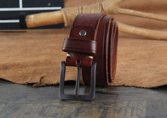 Genuine Leather Punk Rock Biker Trucker Mens Belt Men Black Coffee Belt for Men