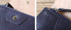 Leather Mens Front Pocket Wallet Small Wallet Card Wallet Change Wallet for Men - iwalletsmen