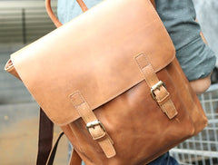 Cool Leather Mens Backpack Travel Backpack Laptop Backpack for men - iwalletsmen