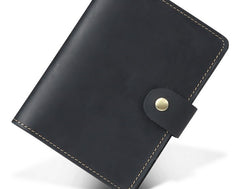 Cool Leather Mens Small Passport Wallet Slim Travel Wallets for Men - iwalletsmen
