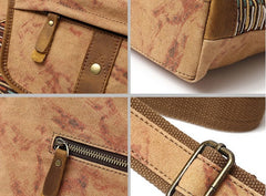 Mens Canvas Rustic Side Bag Messenger Bag Camera Courier Bag Shoulder Bag for Men - iwalletsmen