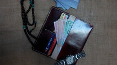 Vintage Leather Bifold Mens Long Wallet Leather Long Wallets for Men - iwalletsmen