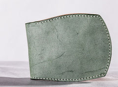 Handmade Vintage Leather Mens Small Wallet Bifold Wallet for Men - iwalletsmen
