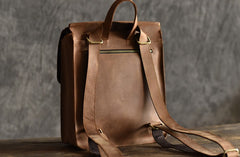 Handmade Leather Mens Cool Backpack Sling Bag Large Travel Bag Hiking Bag for men