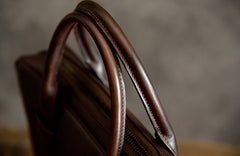 Genuine Leather Mens Cool Messenger Bag Briefcase Work Bag Business Bag for men