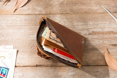Cool Leather Mens Front Pocket Wallet Vintage Small Wallets for Men - iwalletsmen