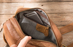Cool Small Leather Mens Shoulder Bags Messengers Bag for Men - iwalletsmen
