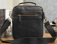 Cool Leather Mens Small Side Bag Messenger Bags Shoulder Bags for Men - iwalletsmen