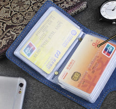 Handmade Leather Floral Mens Cool billfold Wallet Card Holder Small Card Slim Wallets for Men