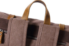 Cool Canvas Mens Travel Backpack Canvas School Backpack Laptop Backpack for Men - iwalletsmen