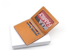 Leather Mens Card Wallets Small Wallet Slim Wallet Front Pocket Wallet for Men - iwalletsmen