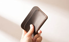 Vintage Leather Mens Card Holders Slim Front Pocket Wallet Card Wallets for Men - iwalletsmen