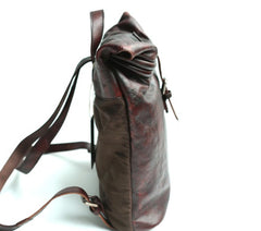 Cool Vintage Leather Mens Backpack Travel Backpack Laptop Backpacks for men - iwalletsmen
