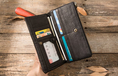 Cool Mens long Wallet Leather Bifold Wallet Long Wallets for Men - iwalletsmen