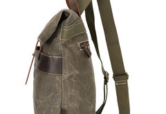 Waxed Canvas Mens Cool Backpacks Canvas Travel Backpack Canvas School Backpack for Men - iwalletsmen