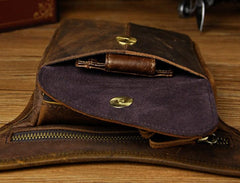 Leather Belt Pouch for Men Leg Drop Bags waist BAGs Shoulder Bag For Men - iwalletsmen