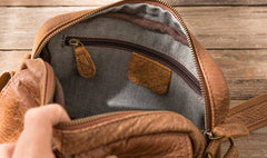 Cool Small Leather Mens Shoulder Bags Messengers Bag for Men - iwalletsmen