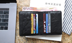 Leather Mens Front Pocket Wallet Small Wallet Slim Wallet Card Wallet for Men - iwalletsmen