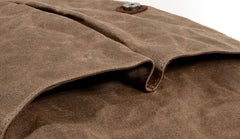 Waxed Canvas Leather Mens Backpacks Canvas Travel Backpack Canvas School Backpack for Men - iwalletsmen