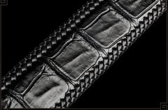 Handmade Genuine Leather Mens Belt Custom Cool Leather Men Black Belt for Men