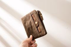 Cool Canvas Mens Small Wallet Bifold Vintage billfold Wallets for Men - iwalletsmen