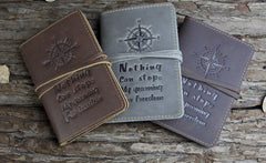 Handmade Leather Mens Cool billfold Wallet Passport Card Holder Small Card Slim Wallets for Men