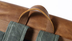 Waxed Canvas Mens Travel Backpack Canvas Backpacks Canvas School Backpack for Men - iwalletsmen