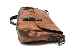 Cool Handmade Vintage Leather Mens Messenger Bags Shoulder Bag for men - iwalletsmen