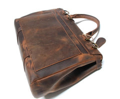 Vintage Leather Mens Briefcase Messenger Bag Handbag Shoulder Bag for men - iwalletsmen