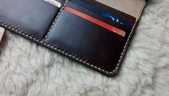 Vintage Leather Mens Bifold Long Wallet Leather Long Wallets for Men - iwalletsmen