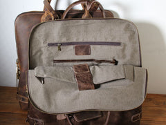 Handmade Leather Mens Cool Business Bag Briefcase Work Bag Laptop Bag for men