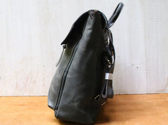 Leather Coffee Mens Backpack Cool Travel Backpacks Laptop Backpack for men - iwalletsmen