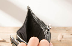 Cool Black Wristlet Wallet Leather Mens Long Wallet Long Wallet for Men - iwalletsmen