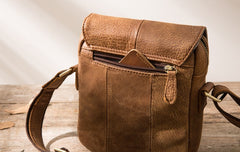 Cool Leather Small Mens Messenger Bags Shoulder Bags for Men - iwalletsmen
