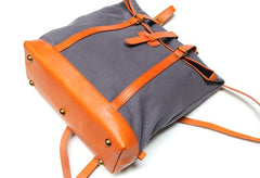 Canvas Leather Mens Backpack Travel Backpacks Laptop Backpack for men - iwalletsmen