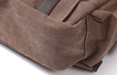 Mens Canvas Leather Backpack Canvas Travel Backpack Canvas School Backpacks for Men - iwalletsmen