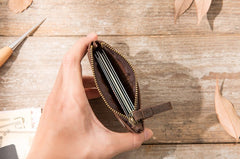 Leather Mens Card Holders Slim Front Pocket Wallet Coin Wallet for Men - iwalletsmen