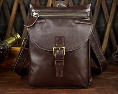 Cool Mens Leather Side Bag Belt Pouch Holster Belt Case Pack Waist Pouch for Men - iwalletsmen