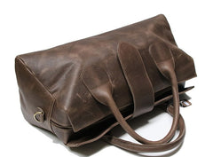 Cool Leather Mens Weekender Bag Travel Bags Shoulder Bags for men - iwalletsmen