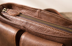 Cool Small Leather Vintage Mens Messenger Bag Shoulder Bags  for Men - iwalletsmen