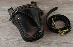 Leather Belt Pouch Mens Small Cases Waist Bag Hip Pack Belt Bag Fanny Pack Bumbag for Men