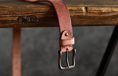 Handmade Leather Mens Leather Men Distress Brown Black Belt for Men Cool Leather Belt