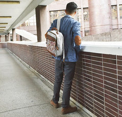 Vintage Canvas Gray Mens Backpack Canvas Travel Bag Canvas School Bag for Men - iwalletsmen