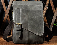 Mens Leather Small Side Bags COURIER BAG Waist Pouch Holster Belt Case Belt Pouch for Men - iwalletsmen