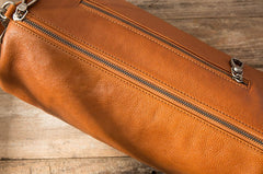 Cool Leather Mens Barrel Shoulder Bags Messenger Bags for Men - iwalletsmen