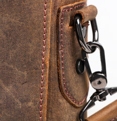 Vintage Coffee Leather Mens Briefcase Work Bag Laptop Bag Business Bag for Men - iwalletsmen