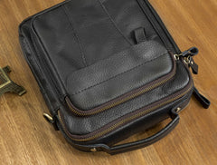 Cool Leather Mens Small Side Bag Messenger Bags Shoulder Bags for Men - iwalletsmen