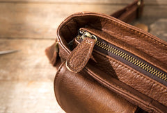 Cool Small Leather Vintage Mens Messenger Bag Shoulder Bags  for Men - iwalletsmen