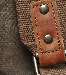 Cool Waxed Canvas Mens School Backpack Canvas Travel Backpack Canvas Backpack for Men - iwalletsmen